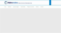 Desktop Screenshot of hidroredes.com